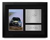 HWC Trading Colin McRae Framed Gifts Printed Signed Autograph Picture for Rally Car Racing Fans - US Letter Size