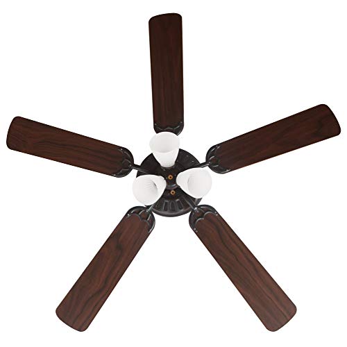 Image of Design House Millbridge Hugger Ceiling Fan, 52 inch, Oil Rubbed Bronze | , Ceiling Mount, Traditional, Steel, Fans, 157388-ORB