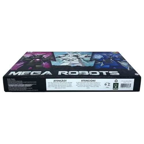 GGB Plast Boneco Mega Robots 3 Unidades Sortidos