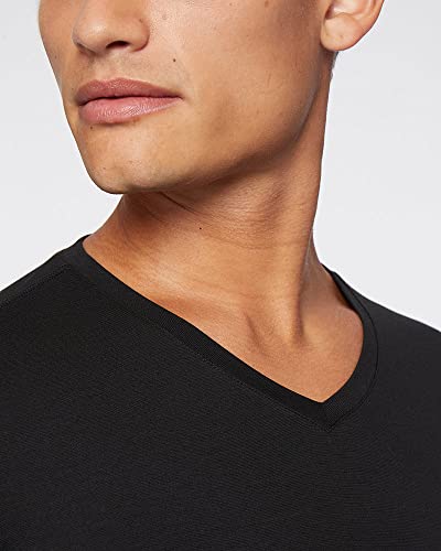 32 Degrees Men's Lightweight Baselayer V-Neck Top | Long Sleeve | Form Fitting | 4-Way Stretch | Thermal3