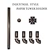 MINCORD Rustic Industrial Standing Pipe Paper Towel Holder, Kitchen Tissue Holder Countertop for Kitchen & Bathroom, Simply Tear Roll Contemporary Paper Towel Holder Napkin Towel Hold (Bronze)