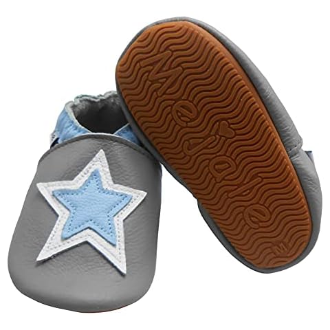 Mejale Chaussons Bébé Étoile Grise Cover