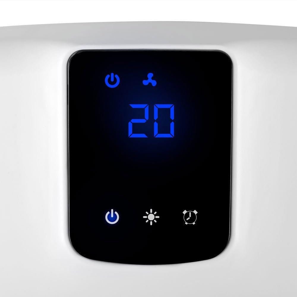 Orbegozo FB 2200 - Calefactor para baño, Accesorio Toalla, Programable, Termostato digital, 2 niveles de potencia, IP-23, Protección Sobrecalentamiento, 2000 W