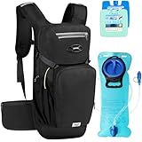 Hydration Backpack - Hiking Water Backpack with 2L Water Bladder, Insulated Hydration Pack for Men & Women, Hydropack with Waist Pouch for Hiking, Camping, Biking, Running, Cycling MIYCOO