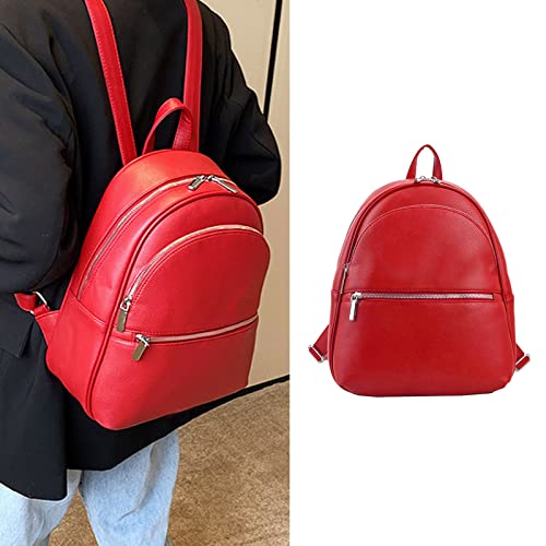 Mochila escolar casual de piel para adolescentes que buscan comodidad real 2