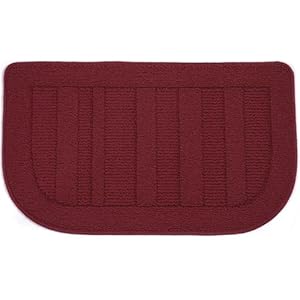 BEQHAUSE 30×18 Inch Kitchen Rug Mat, Durable Anti-Slip Absorbent Dirt-Resistant Kitchen Rug Pet Mat Machine Washable (Red)