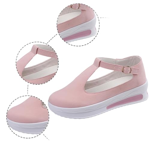 Closed Toe Sandals Women Comfortable Platform Heels Arch Support Dressy Casual Shoes Beach Outdoor Walking Slippers4