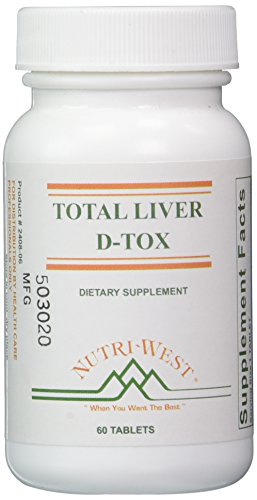 ebelskiver spoon - Nutri-West Total Liver D-Tox - 60 Tablets, White