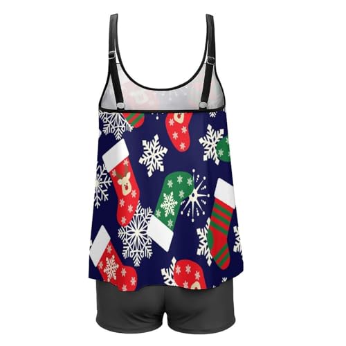 Bikini avec short de garçon tankini masquant les rondeurs - 5