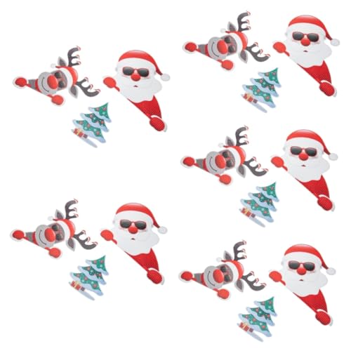 Imanes para puertas de garaje y coche de Navidad reflectantes en polivinilo flexible 2