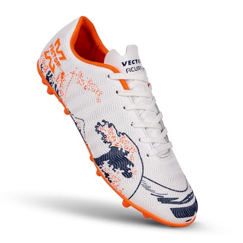 Image of Vector X Acura Series High-Performance Athletic Football Studs|Turf Shoe|Fully Embossed Synthetic Upper+ High Strength TPU Sole|Practice & Training Footwear Sports Shoes for Boys Men Adult