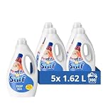 Surf Deep Sea Laundry Washing Liquid 300 washes with a joy-infused fragrance with natural essential oils lasting up to 12 hours in wear Detergent for brilliantly clean results (5x 1.62 L)