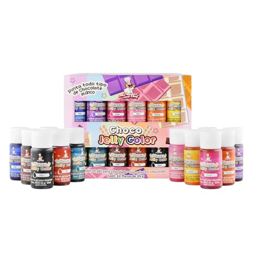 La mejor comparación de Colorantes de esta semana. 44 Ma Baker and Chef Choco Jelly Color Colores en Gel para Chocolate Set de 12 Piezas 35 g Cada Uno