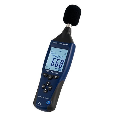 PCE Instruments Sound Level Meter PCE-322 A to record sound levels ...