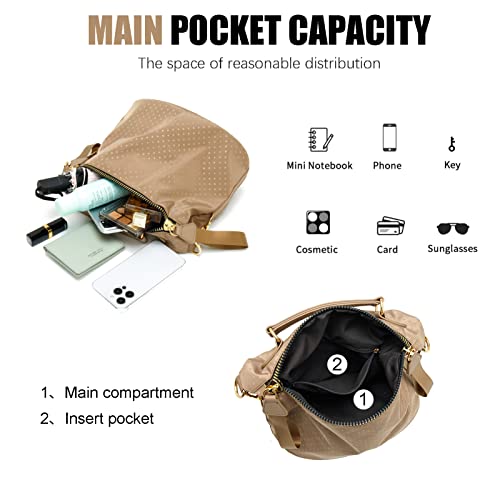 Bolso cruzado de nylon para mujer, ligero y antirrobo miniatura 4