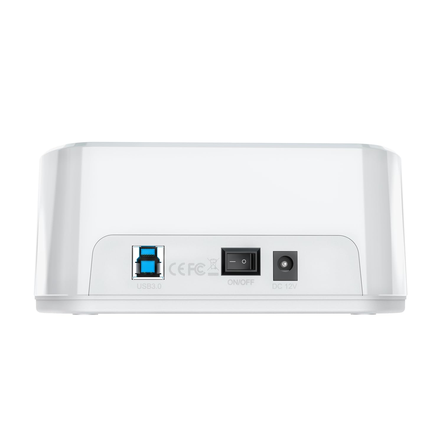 AISENS - ASDS-D02W - Station d'accueil Double Baie Asds-D02W SATA 2.5/3.5 A USB 3.0/3.1 Gen1, Clone, Blanc