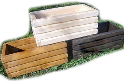 FKL DESIGN Home Deco Nuevo Jardinera de Madera Top Jardinera terraza jardín Lista para Montar D2 Roble (60 cm)