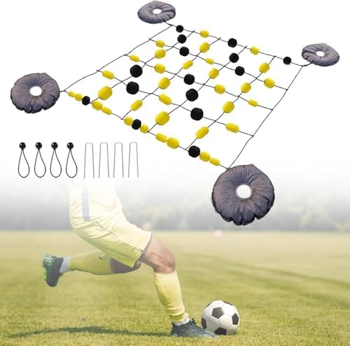 Goalkeeper Training Equipment - Multi-Angle Reflex & Agility Trainer | Floor Matrix Soccer Drill for Goalkeeping Practice & Skills Enhancement