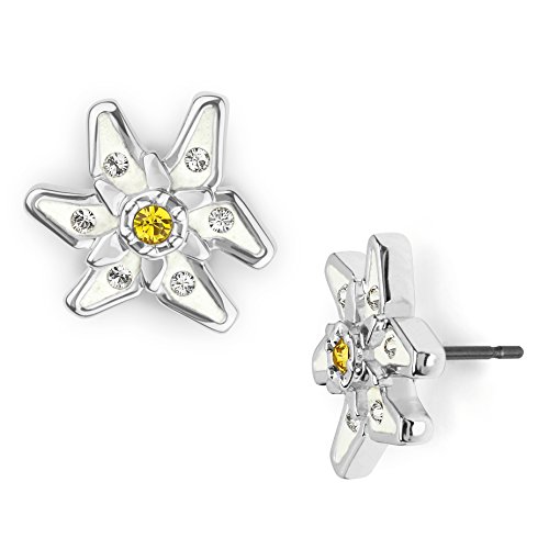Preisvergleich Produktbild Tirol Edelweiss mini ohrstecker mit Swarovski® Kristallen
