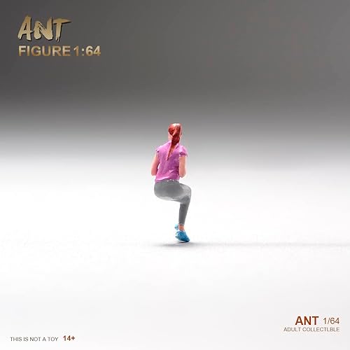 Miniatura 6 de Figura de miniatura de Sandy Beach a escala 164, modelo de figura de acción de personas pequeñas, modelo para colección (niña sentada)