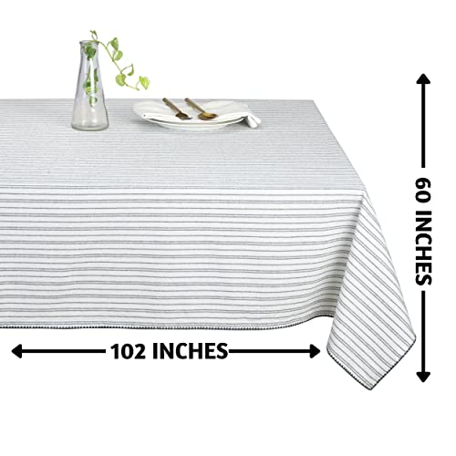 Folkulture Table Cloth 60 X 102 Inches Long, 100% Cotton Tablecloths For Rectangle Tables, Washable Boho Table Cover Or Bohemian Tableclothes For Farmhouse Décor Or Wedding Parties, Midnight Blue #TOP3