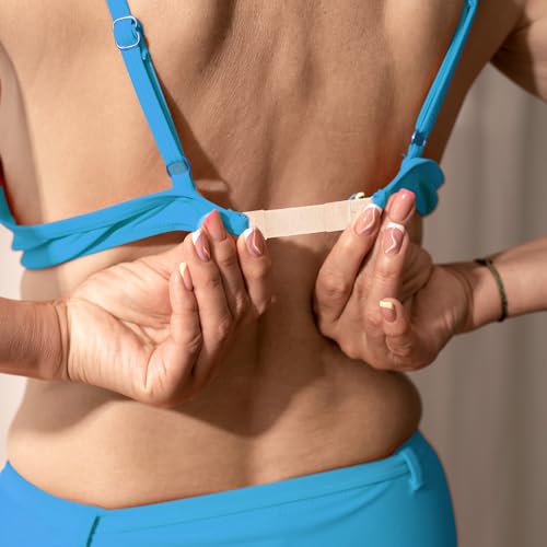 8 Pack Women\'s Bra Extenders, Flexible Bra Extender Strap 1 Hook 3 Rows Elastic Bra Extension Strap, Soft Stretchy Back Bra Extension Strap for Women - Thumbnail 4