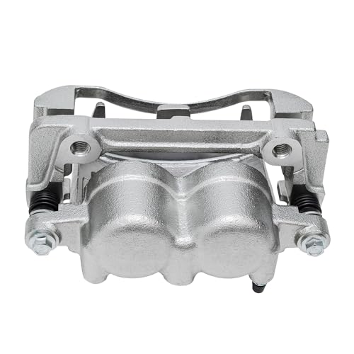 Image of Detroit Axle - Front Right Brake Caliper for 2005 2006 2007 2008 Ford F-150 Lincoln Mark LT, Passenger Side Disc Brake Caliper with Bracket Replacement