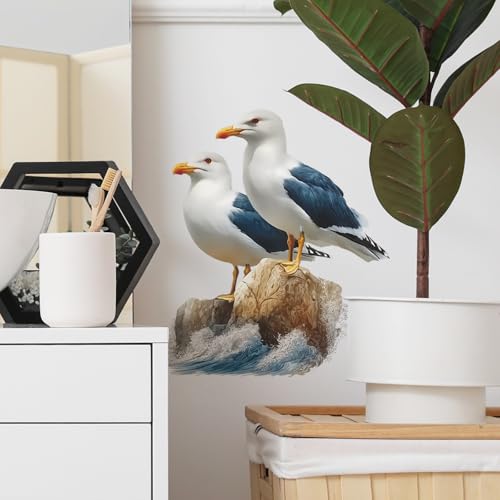 Vinilos Decorativos Achang con diseños de gaviotas para pared miniatura 3