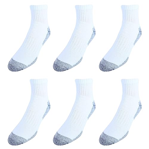 Fruit of the Loom Men's Workgear Short Boot Crew Socks (6 Pack), White2