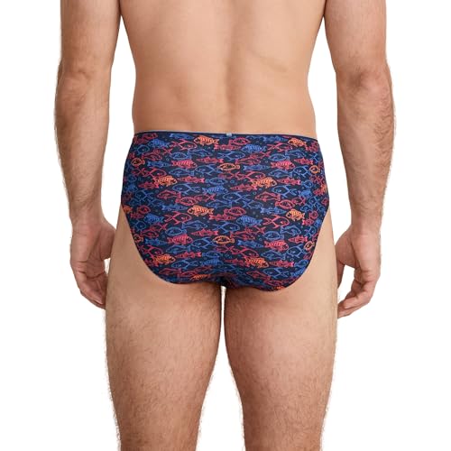 Jockey Men's Underwear True Style Bikini - 3 Pack, Something Fishy/Malibu Red/Ocean Coral, M3