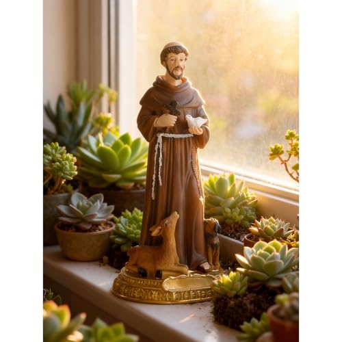 Estatua de San Francisco de Asís 8.6 Pulgadas miniatura 1