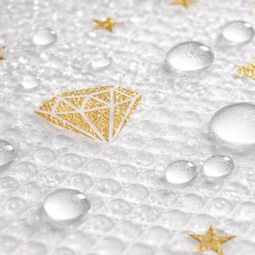 Image of SHOPPOFOBIX Kitchen Mat EVA Food Grade Multipurpose Washable Anti Slip Mat /Sheet for Fridge, Shelf Liner, Table, Kitchen Drawer mat (Golden Diamond)