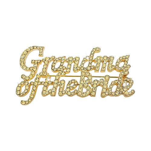 Grandma of the Bride Rhinestone Brooch Pin