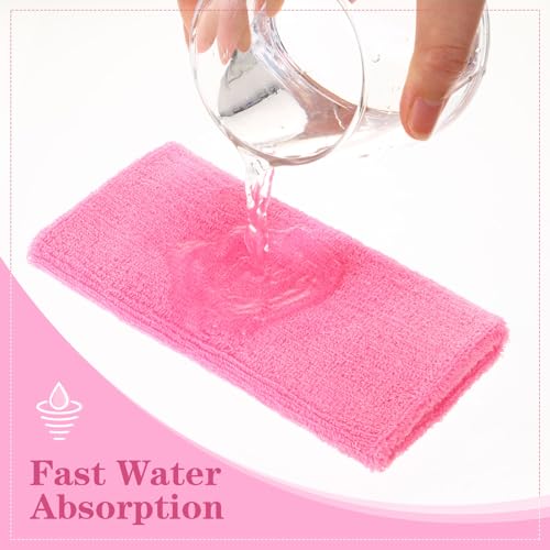 Image of WILLBOND 6 Inch Wrist Sweat Bands for Men Women Tennis Elastic Athletic Long Sweatband Wrist Absorbent for Basketball Tennis Running Outdoor Activity