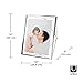 Umbra Prisma Picture Frame, 8x10 Photo Display for Desk or Wall, Chrome