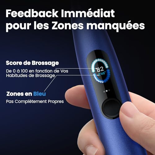 Brosse à dents électrique écran tactile intelligent Oclean X Pro avec minuteur et application