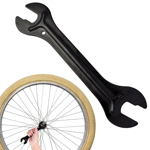Llave de extremo abierto: llave cónica de bicicleta de acero al carbono con 4 extremos de tamaño, buje duradero para ajustes rápidos de ruedas y pedales | Herramienta de reparación de bicicleta de mon