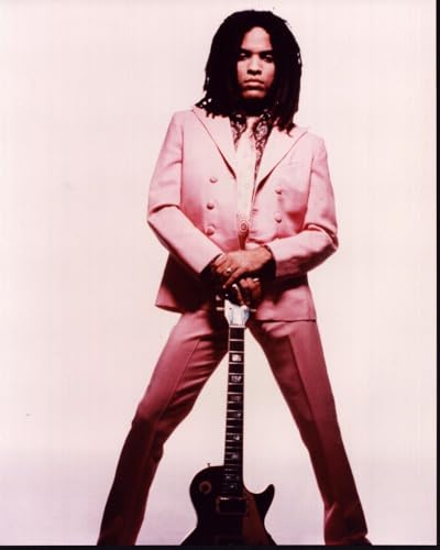 Posterazzi Lenny Kravitz In Pink Suit With Guitar Photo Print (8 x 10) - Item # MVM70234