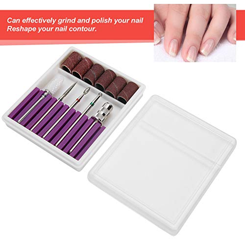 Set de 5 puntas de taladro para uñas en acero tungsteno miniatura 3