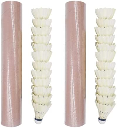 バドミントン シャトル 練習用 部活 サークル 羽根 10個入り ガチョウ 通信販売 筒ケース付き