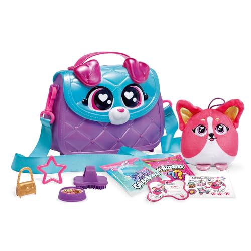 Glam Buddies OMM1523 - Chihuahua Ruby, Überraschungs-Set mit Plüsch-Welpe, Handtasche und Zubehör