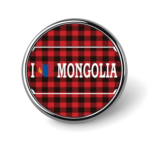 Pines de Mauritania Evans1nism juego de broches de bandera de búfalo a cuadros para mochilas