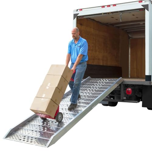 12' Aluminum Box Truck Walk Ramp for 12-36" Load Height