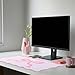 Hahafelt Large Pink Bow Scalloped Desk Mat 31. 5