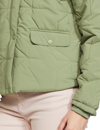 Image of Qube By Fort Collins Polyester, Standard Length Women's Quilted Bomber Jacket Stylish, Warm, And Cozy Winter Outerwear