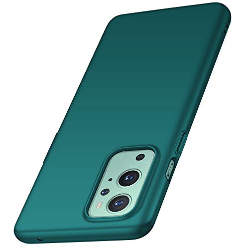 anccer Funda OnePlus 9, Slim Anti-Rasguño y Resistente Huellas Dactilares Totalmente Protectora Caso de Duro Cover para OnePlus 9 (Verde) Cover