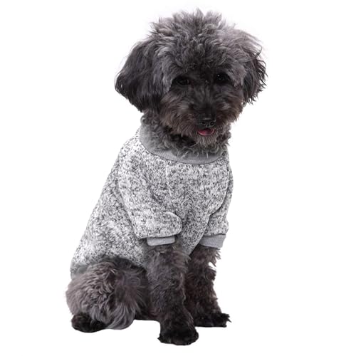 Image of Dog Sweaters for Small Dogs, Soft Fleece Puppy Clothes, Warm Winter Coat