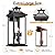 VenzBlomia 20" Large Outdoor Light Fixtures 3-Light 2 Pack, Black Outside Modern Porch Lights for House, Exterior Wall Sconce Lanterns Wall Mounted Waterproof Outdoor Coach Lamps for Garage E12