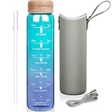 La botella de agua de vidrio Ferexer, hecha de vidrio de borosilicato que no contiene BPA, LEAD ni ningún otro químico tóxico, garantiza que obtenga una forma saludable de disfrutar del agua pura. Se puede utilizar para hervir agua (100 ℃) o bebidas frías (-20 ℃).