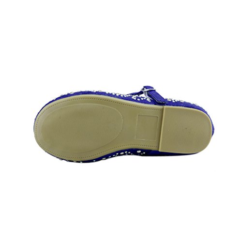 The Doll Maker Glimmer Ballet Flat - FBA1631131C-1 Blue4